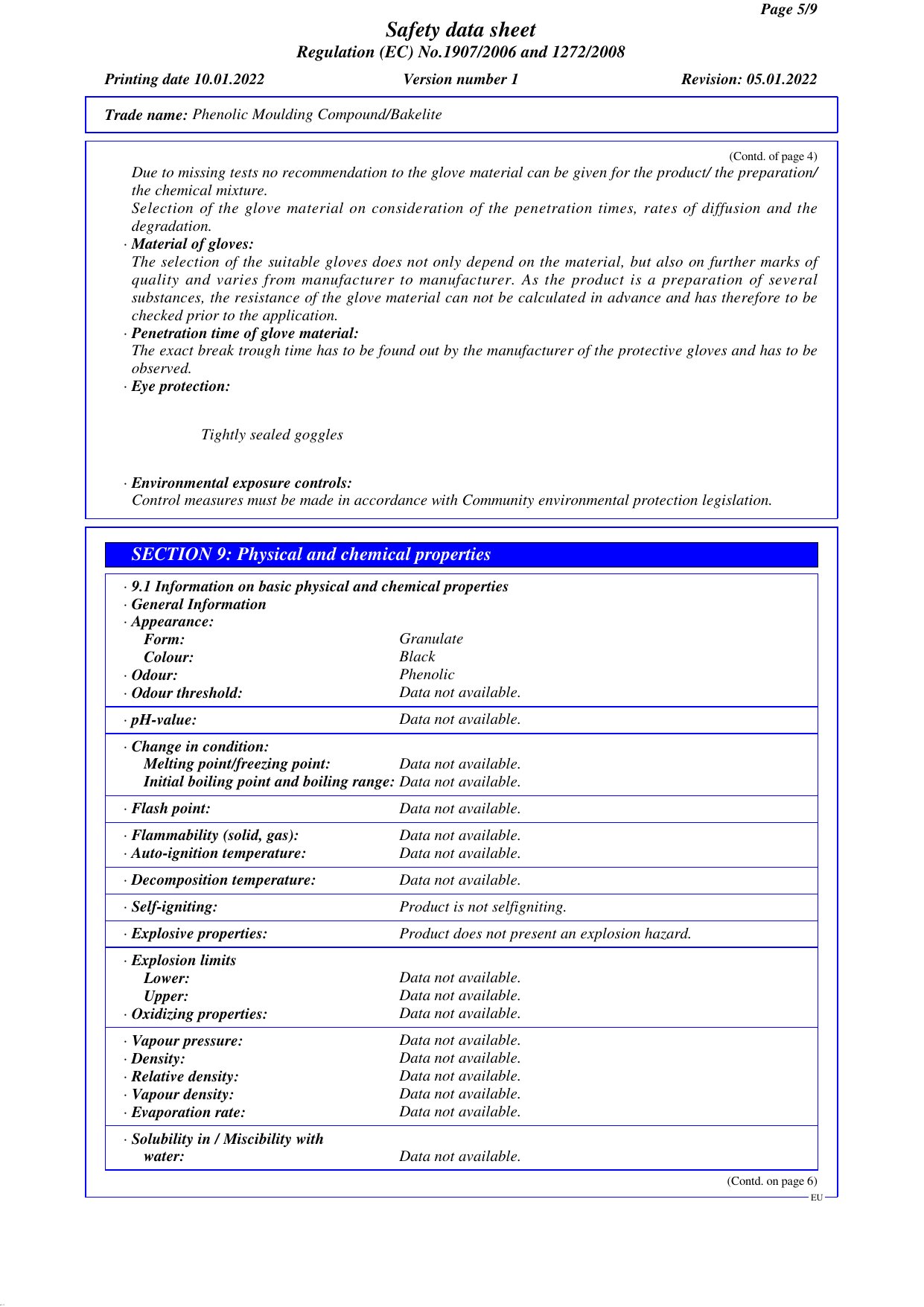 MSDS English Version (2022) report page 6 of 10