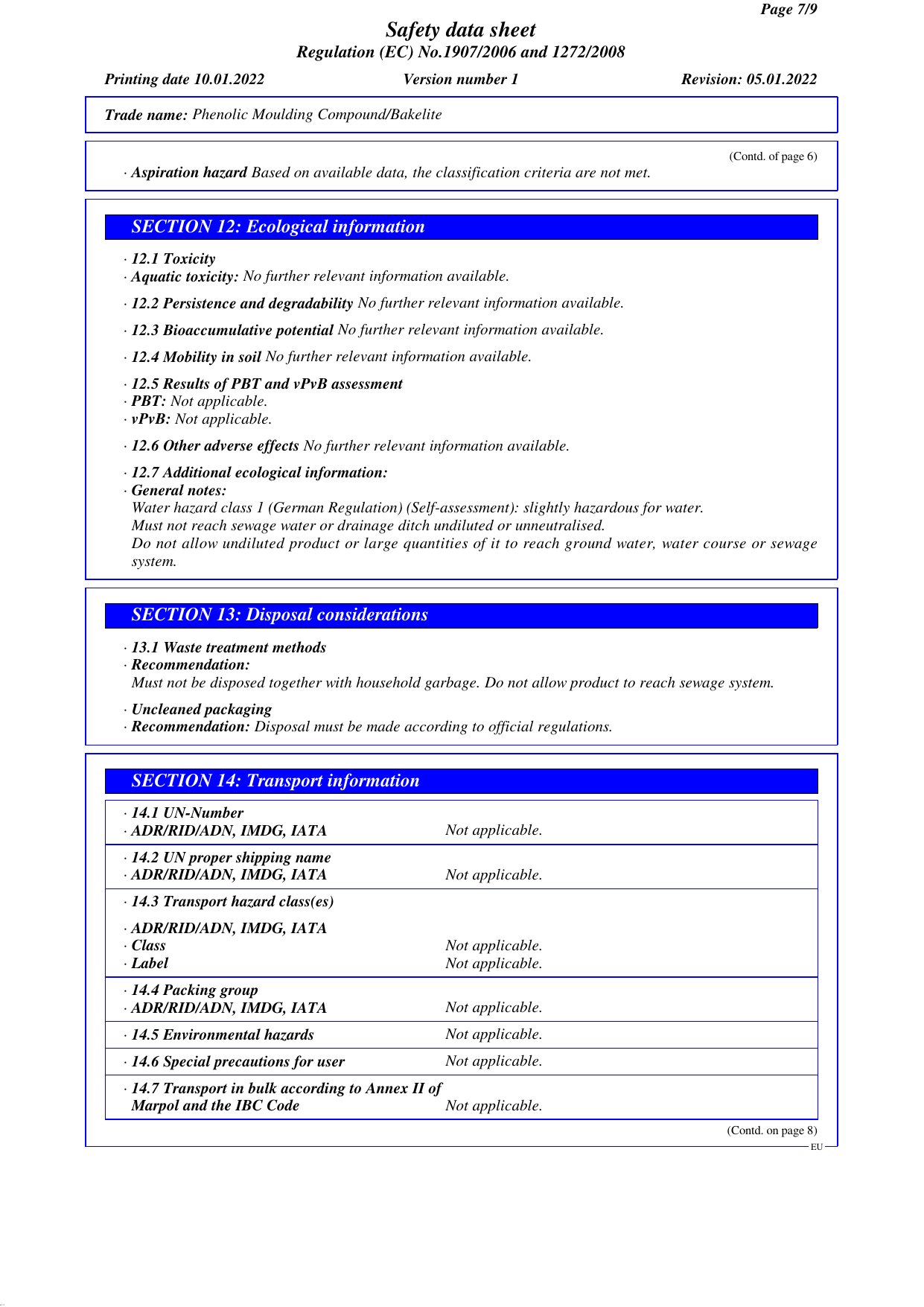 MSDS English Version (2022) report page 8 of 10