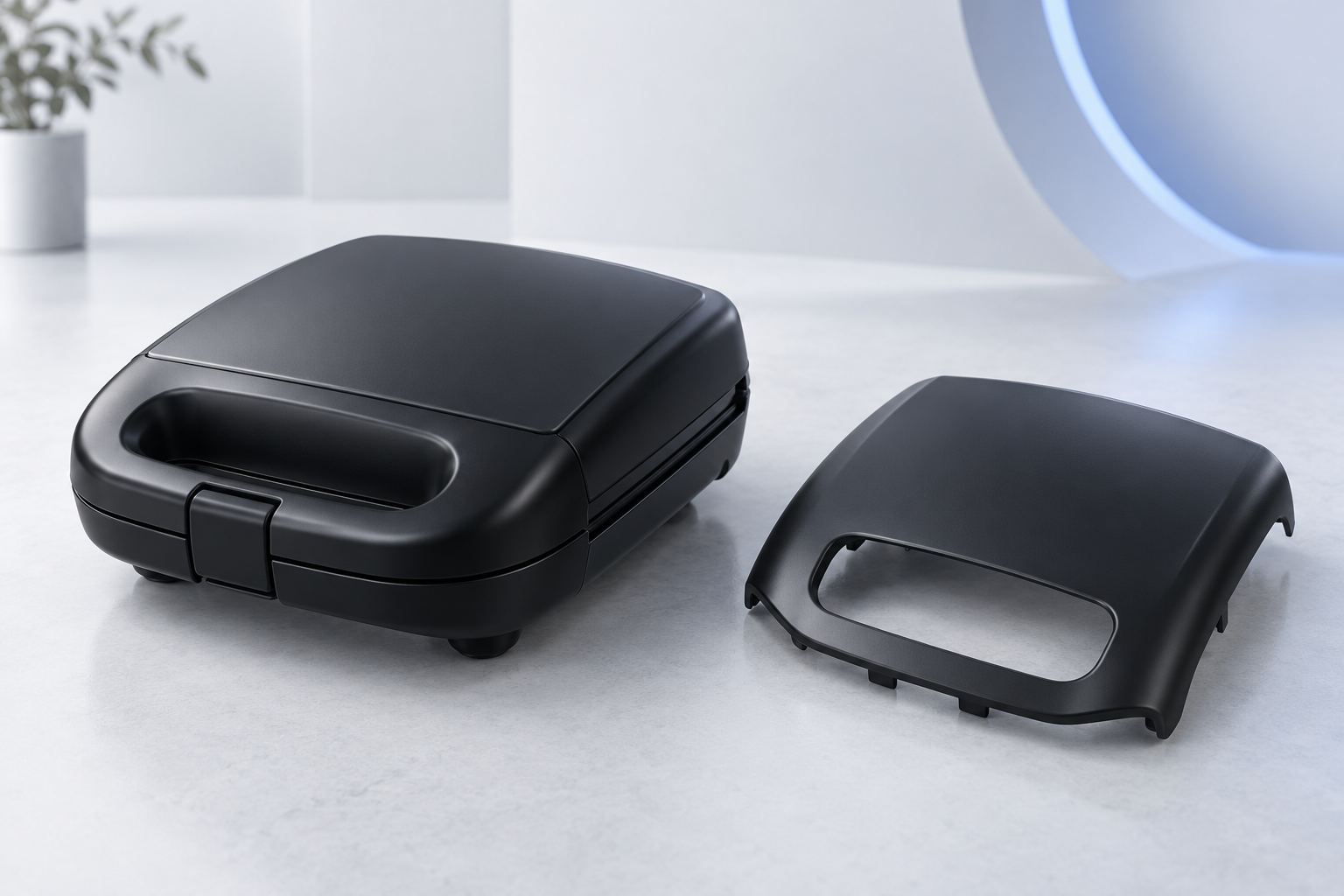 Sandwich maker with separate phenolic outer housing